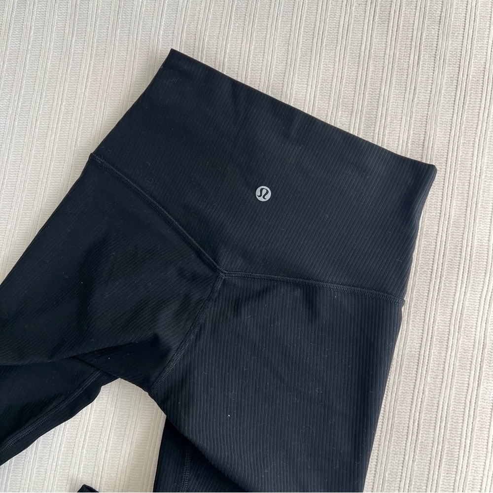 Lululemon Ribbed Align 25” Pant - Black - Picture 4 of 4
